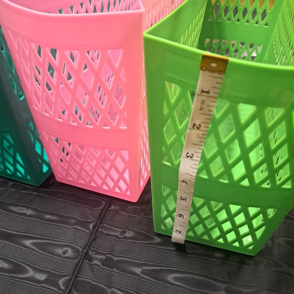Ashland Pink and Green Mesh Tote Set - Picture 10 of 10